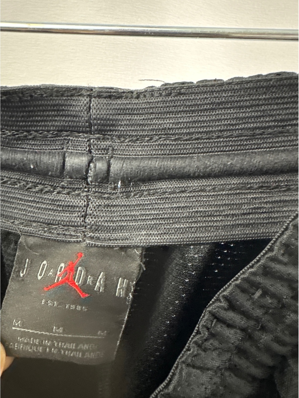 Nike Air Jordan Black Mens Black Athletic Basketball Shorts - Picture 9 of 9